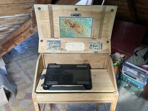 Stylový starožitný stolek na notebook - 3