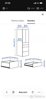 Zánovní dětská IKEA skříň - 3