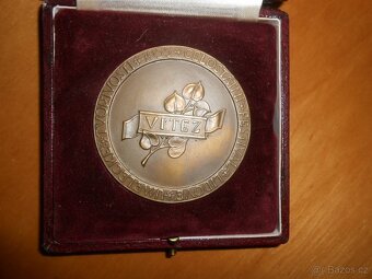 Medaile 10let ČSR Celostátní soutěže prům.6cm rok 1955 - 3