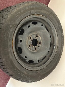 Prodám zimní pneumatiky 185/60 R14 T - 3
