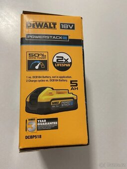 DeWalt DCBP518-XJ XR 18V POWERSTACK akumulátor 5.0 Ah - 3