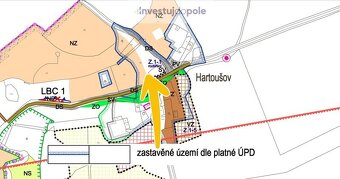 Prodej stavebního pozemku v k.ú. Hartoušov - 3