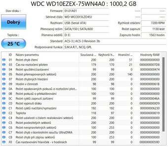 3,5" SATA HDD 1 TB WESTERN DIGITAL BLUE WD10EZEX-75WN4A0 - 3