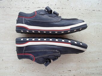 Modré boty polobotky kožené - 35 - 3