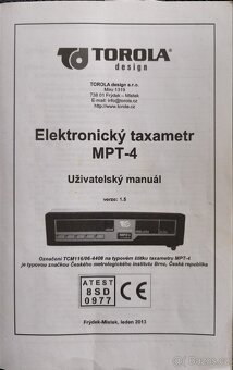 PRODEJ TAXAMETR MPT-4 - 3