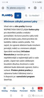 Pračka předem plněná Gorenje W2PNEI74SA1SW/CZ - 3
