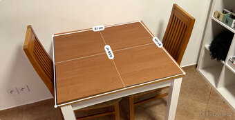 Rozkladací jídelní stůl 80-160cm - 3