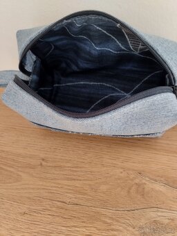 Džínová kosmetická taštička - 3