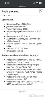 Projektor Bomaker 720p - 3