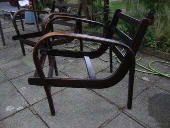 2x starožitné retro křeslo Koželka Kropáček z 50. let pěkná - 3