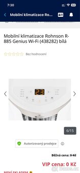Mobilní klimatizace Rohnson R-885 Genius Wi-Fi - 3