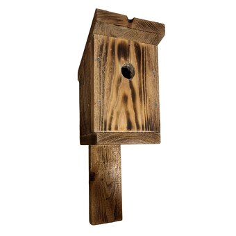 Ptačí budka z opalovaného dřeva - 3