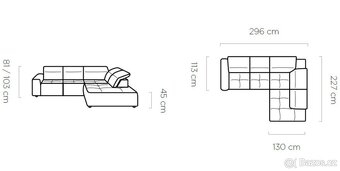 Sedačka s elektrickým vysouváním - 3