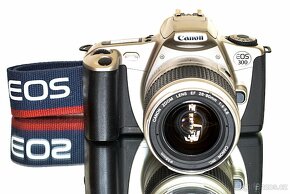 Canon EOS 300 + blesk + brašna TOP STAV - 3