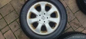 Kola 15, 4x hliník PEUGEOT,CITROEN ,zimní pneu 195/65R15 - 3