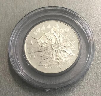 Vzácná stříbrná mince 25 Kčs 1969 SNP - 3