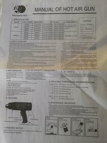 horkovzdušná pistole, 2000W - 3