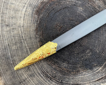 Dekorativní židovská dýka s pochvou historická judaistická - 3