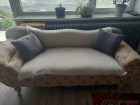 Krásná starožitná sedací souprava sofa+stůl a 3kresílka+komo - 3