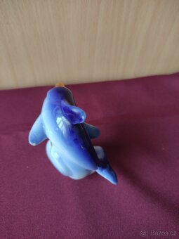 Porcelánová soška delfín - 3