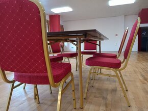 Dřevěný konferenční stůl skládací. - 3