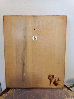 Starožitná dřevěná, lakovaná a zlacená Ikona. - 3