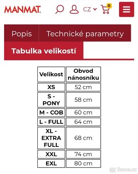 Stájová ohlávka Manmat, bílá, velikost M - 3