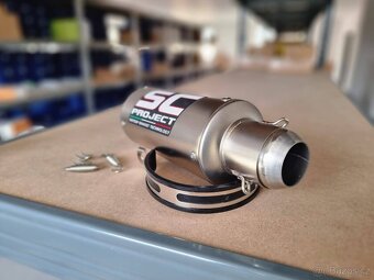 Prodám zcela nový, nepoužívaný, nerezový výfuk na motorku - 3