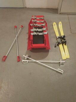 Sáne + lyže pro zimní radovánky - 3