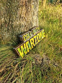 Call of duty Warzone logo - dřevěná dekorace - 3