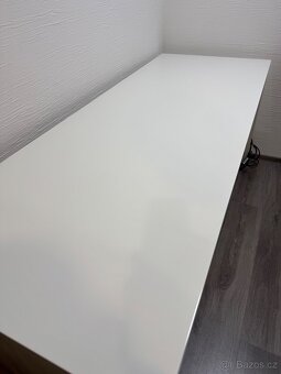 Velký stůl, lesklý, bílý - 3