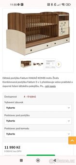 Prodám dětskou rostoucí postýlku - 3