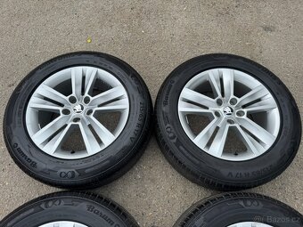 Alu 17" 5x112, orig. Škoda , letní 90%, KodiaQ, TOP CENA - 3