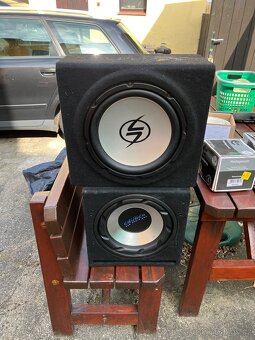 Subwoofer Crunch-Lightning Zesilovač Toxic + Kabeláž - 3
