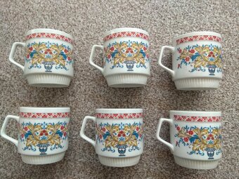 Nová sada retro hrnků Porcelánka Dubí Czechoslovakia - 6 ks - 3