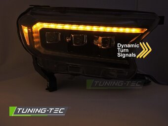 Přední světla Ford Ranger V 16-22 černé TRU LED DRL - 3
