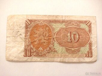 Bankovka 10 Kčs - 1953 - Vzácná náhradní série ZM - 3