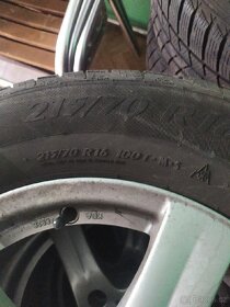 Sada alu kol 5x115 16" zimní pneu 215/70R16 Opel, Hyundai - 3