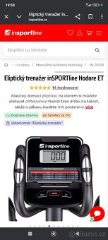 Eliptický trenažér od Insportline - 3