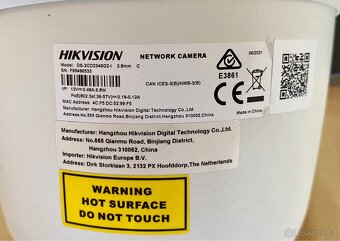đ˘ KAMEROVĂ BEZPEÄNOSTNĂ SYSTĂM HIKVISION 4K IP POE - 3