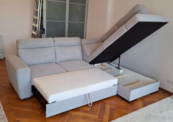 Rozkládací rohový gauč s úložným prostorem - 3