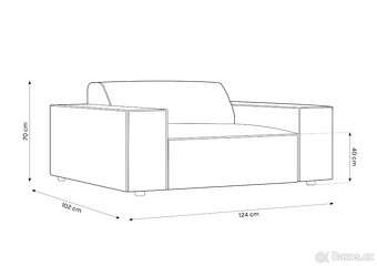 Křeslo JUDY světle šedé - 3