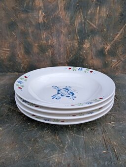 4 ks vintage hluboké talíře. - 3