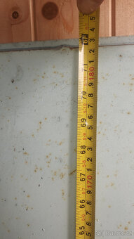 Plechové kovové dveře nízké atyp 80x183 - PRAVÉ - 3