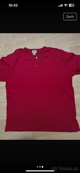 Malinové tričko XXL + černý top zdarma - 3