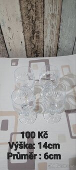 Staré Skleničky na koňak z českého skla - 3