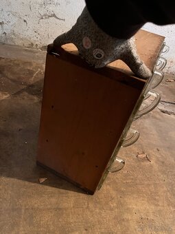 Vintage dřevěná skříňka, kořenky - 3