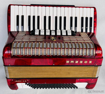 Predám akordeón Hohner Verdi II N- 96 Basový - Made in Germa - 3