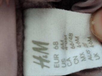 Prodám dívčí zimní kombinéza H&M velikost 68 - 3