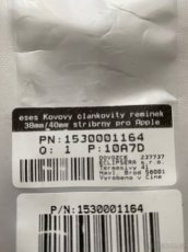eses Kovový řemínek 38/40 mm stříbrný pro Apple Watch - 3